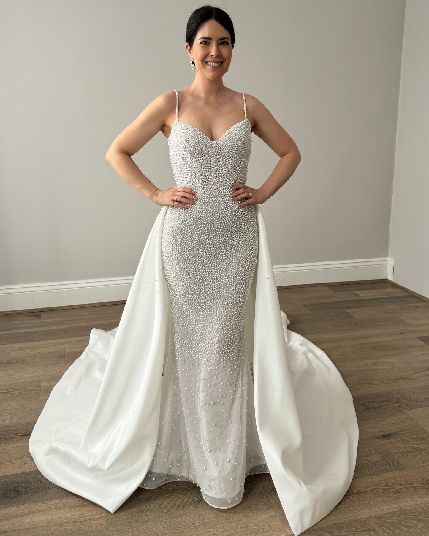 Pearl Mikado Half-Skirt (Size 10)